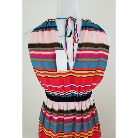 Max and Cleo~Women's Size XXS~Multi Color Striped Sleeveless Maxi Dress NWT $188 - Picture 5 of 7